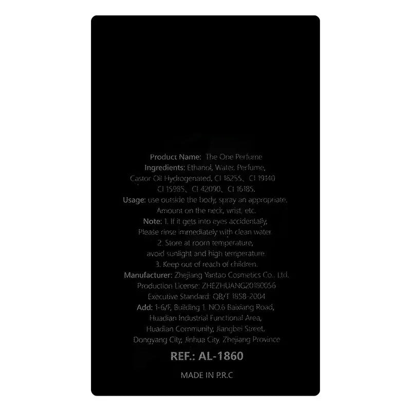 The One Luxury Woody Men's Eau De Parfum - Long-Lasting Fragrance 50ML